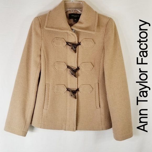 Ann Taylor Jackets & Blazers - Ann Taylor Factory XS Horn Toggle Button Jacket
